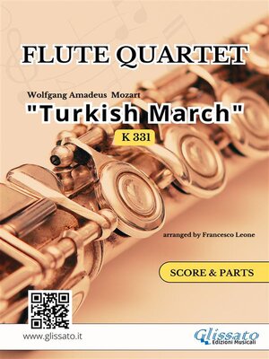 cover image of Flute Quartet "Turkish March" K 331 score & parts
